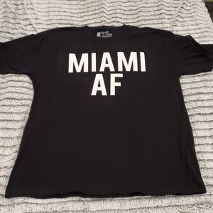 Black Miami AF men's tee size XL